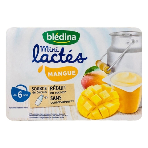 Sữa chua Bledina vị Xoài 6*55g (6M+)