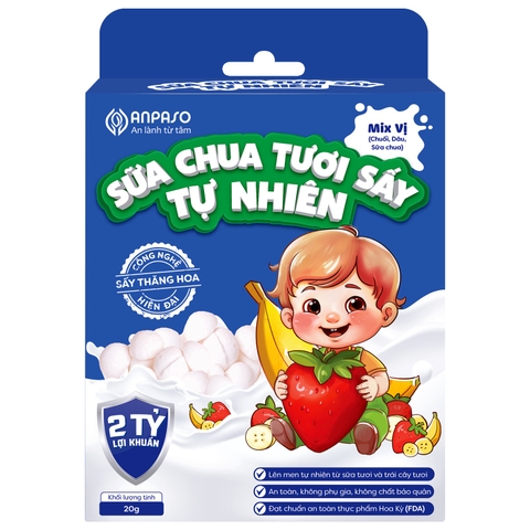 Sữa chua sấy tự nhiên Anpaso mix vị 20g