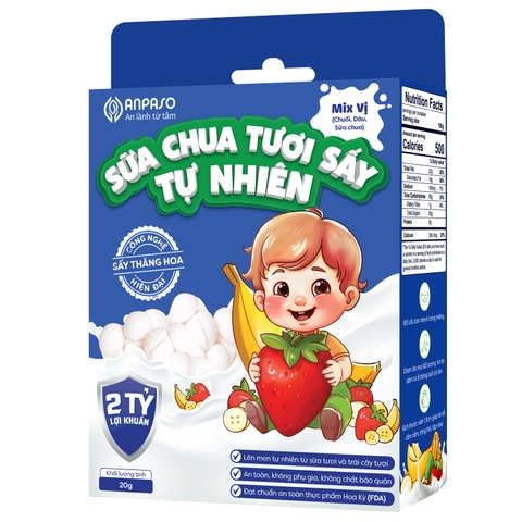 Sữa chua sấy tự nhiên Anpaso mix vị 20g