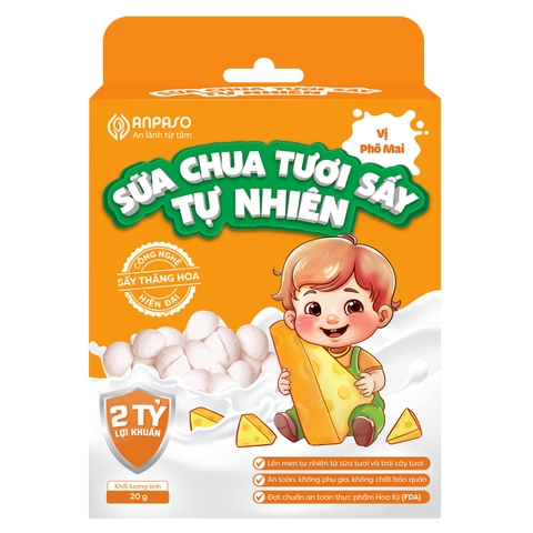 Sữa chua sấy tự nhiên Anpaso vị phô mai 20g