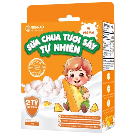 Sữa chua sấy tự nhiên Anpaso vị phô mai 20g