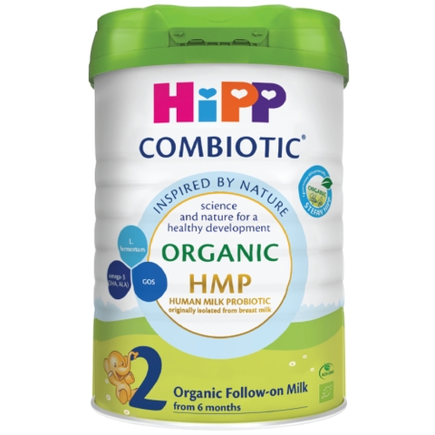 Sữa HiPP Combiotic Organic HMP & GOS số 2 800g (6 - 12 tháng)