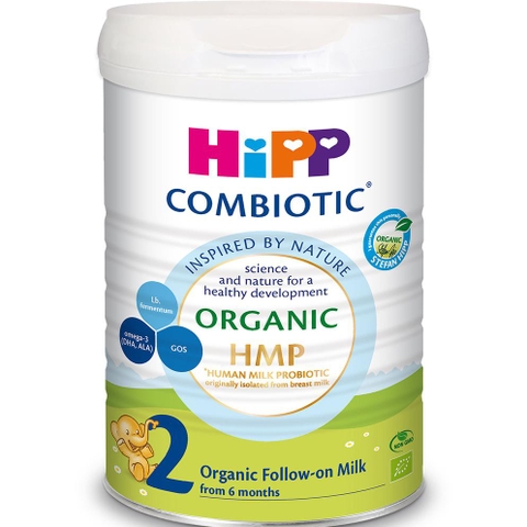 Sữa HiPP Combiotic Organic HMP & GOS số 2 800g (6 - 12 tháng)