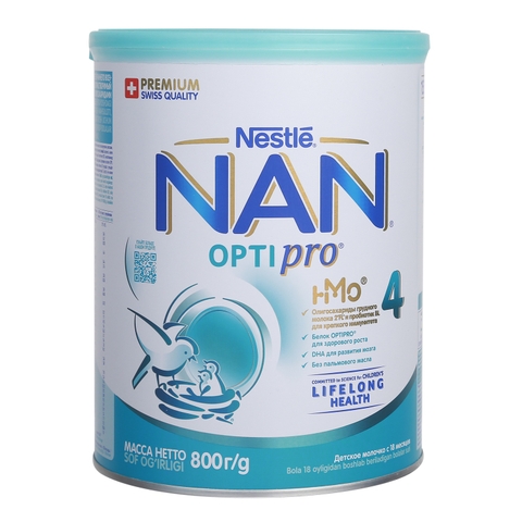 Sữa Nan Nga số 4, 800g (cho bé > 18 tháng)