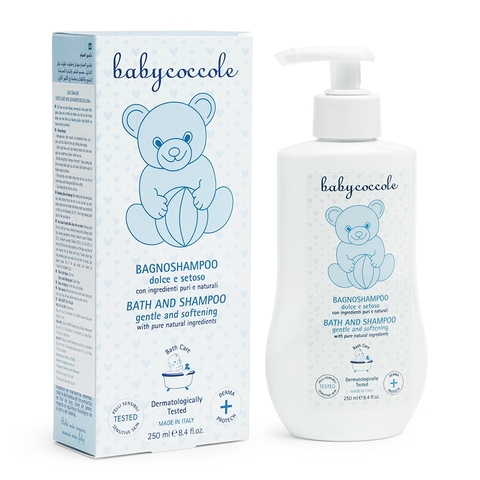 Sữa tắm gội cho bé Babycoccole chiết suất hoa sen 250ml 0M+