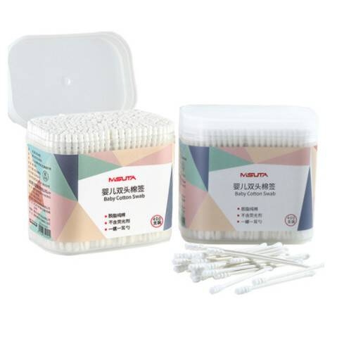 Tăm bông cho bé sơ sinh Misuta (hộp 400 que)