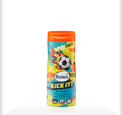 Sữa tắm gội xả trẻ em Balea Kick it dành cho trẻ em - Chai 300ml