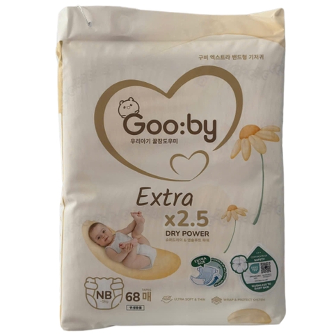 Bỉm - Tã dán Gooby Extra Newborn 68 miếng