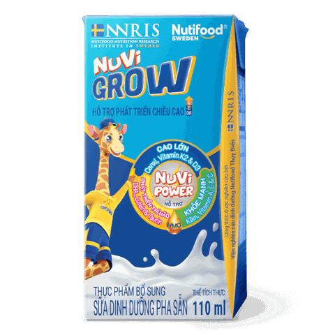 Sữa dinh dưỡng pha sẵn Nuvi Grow 2+ 110ml (Lốc 4 hộp)