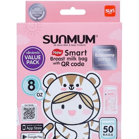 Túi trữ sữa Sunmum 150ml, hộp 50 chiếc