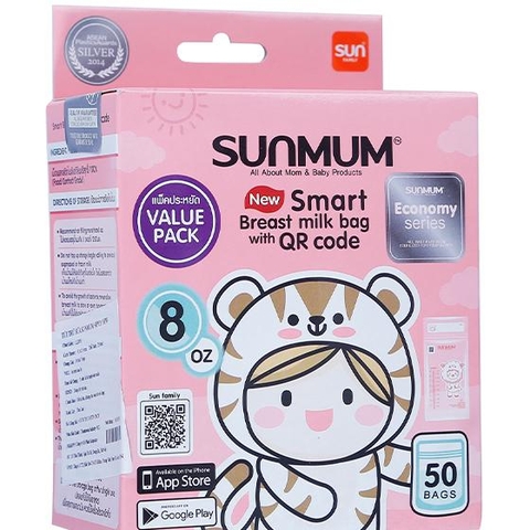 Túi trữ sữa Sunmum 150ml, hộp 50 chiếc