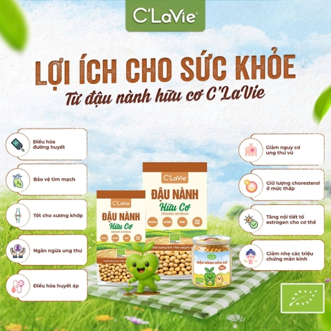 Đậu nành hữu cơ C'LaVie 100g