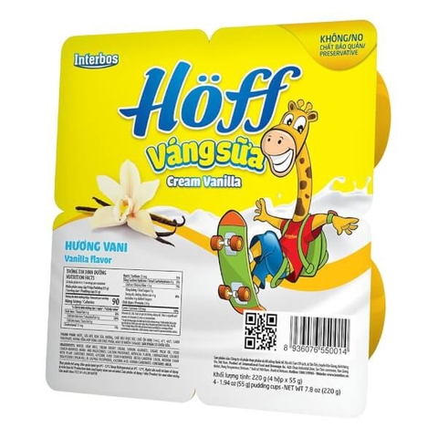 Váng sữa Hoff vị vani 4x55g