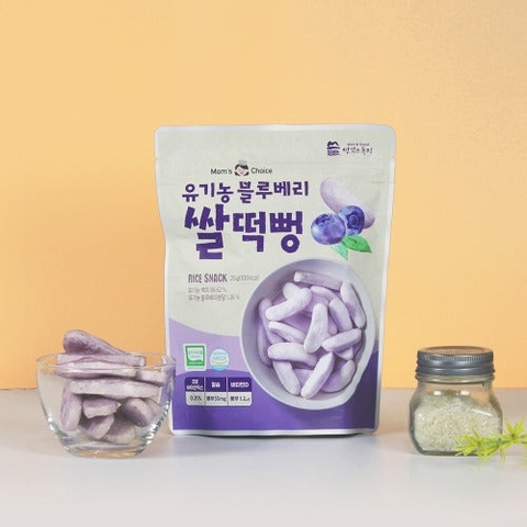 Bánh Gạo Thanh Dẹt Mom's Choice Hữu Cơ Vị Việt Quất (6M+)