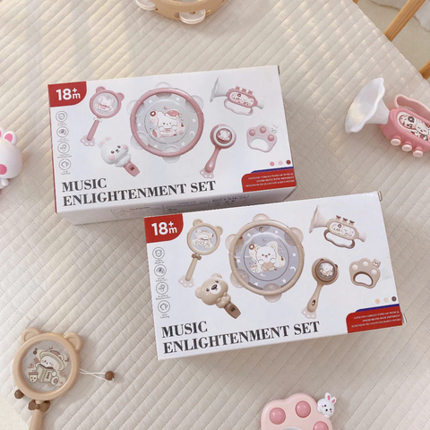 Set 6 đồ chơi xúc xắc âm thanh kiêm gặm nướu 18M+