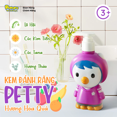 Kem đánh răng Pororo Hương vị trái cây tổng hợp 298g - cho bé từ 3 tuổi