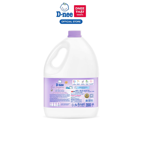 Nước xả mềm quần áo em bé màu tím can 2.8 lít