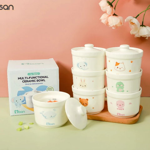 Hũ sứ 1 nắp Misan 250ml (có chia vạch)