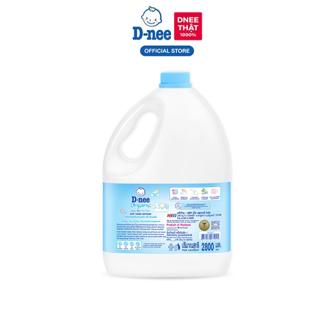 Nước xả mềm quần áo em bé màu xanh dương can 2.8 lít