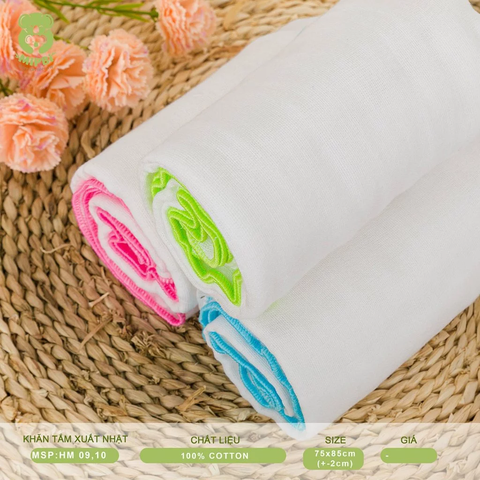 Khăn tắm Mipbi xuất nhật 4 lớp size 75x85cm