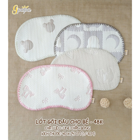 Lót Gối đầu cho bé Gpapa (màu ngẫu nhiên)