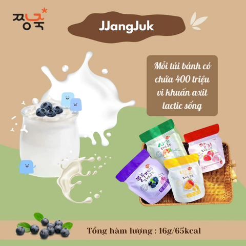 Sữa chua khô JJANGJUK vị Xoài - Hàn Quốc - Gói 16gr