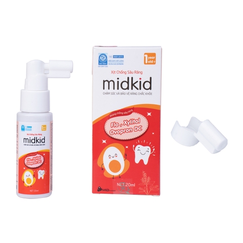 Xịt chống sâu răng Midkid hương táo 20ml