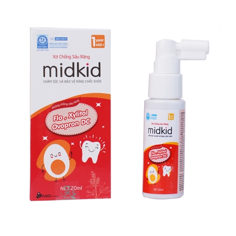 Xịt chống sâu răng Midkid hương táo 20ml