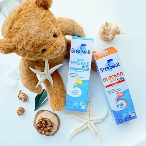 Xịt mũi Kháng viêm cá heo Sterimar nội địa Pháp màu Cam 3m+