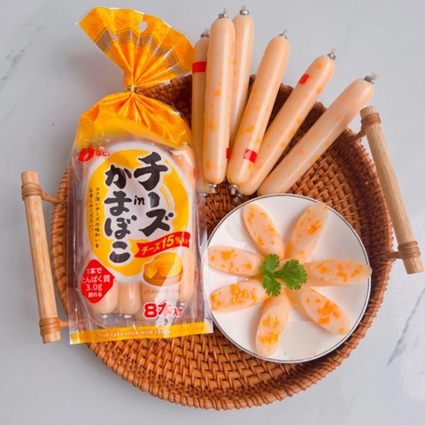 Xúc xích Phô mai Cá tuyết Natori 256g cho bé từ 1 tuổi (8 chiếc/ gói)