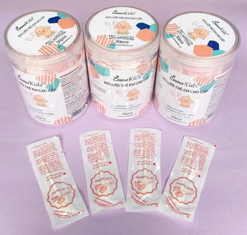 Rơ lưỡi trẻ em EMMAKIDS cao cấp (hộp 30 que)
