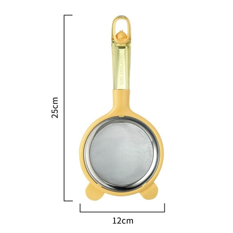 Rây lọc inox Moncomin lọc cháo, đồ ăn dặm (@12x25cm)