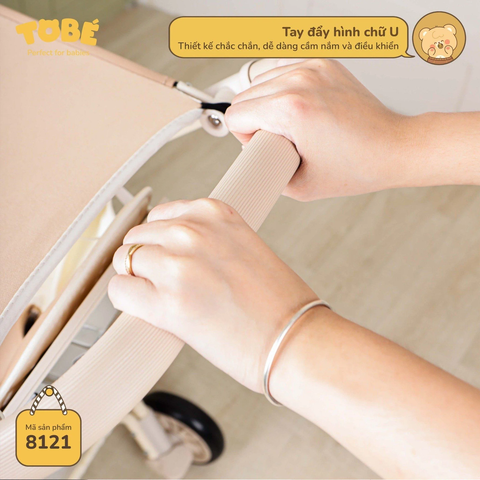 Xe Đẩy Gấp Gọn Andy MS 8121 (Màu Be)