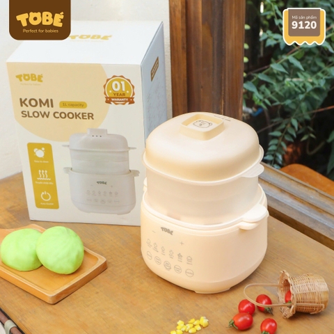 Nồi Nấu Cháo Chậm Tobé KOMI MS 9120 dung tích 1L