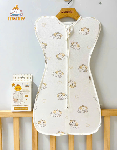 Nhộng chũn Manny size M cho bé từ 6,5 < 10kg (họa tiết ngẫu nhiên)