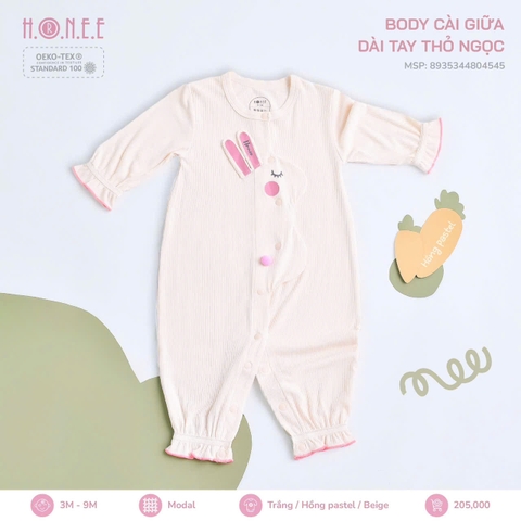 Bộ cài giữa dài tay thỏ ngọc Hrnee 4545