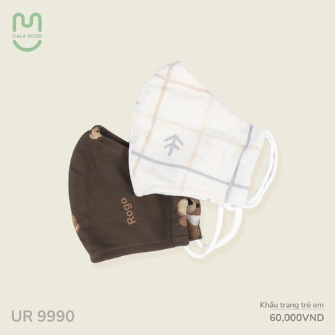 Set 2 khẩu trang trẻ em Ualarogo - UR9990 (màu ngẫu nhiên)