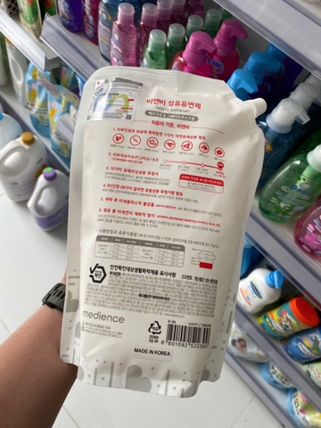 Túi nước xả vải trẻ em hương cam B&B Baby Fabric Softener Bergamot Bottle 1500ml