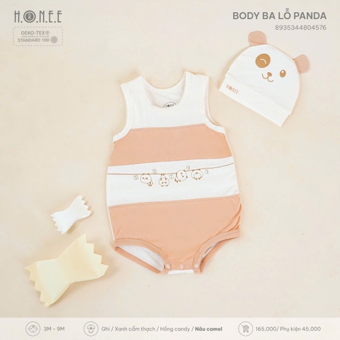 Body ba lỗ Panda Hrnee