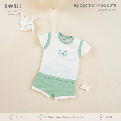 Bộ cộc tay I'm so cute Hrnee