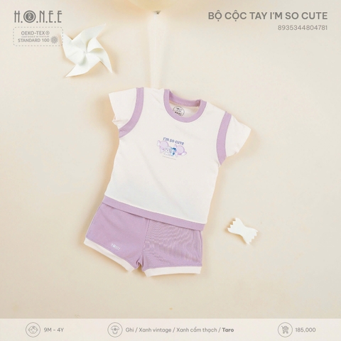 Bộ cộc tay I'm so cute Hrnee