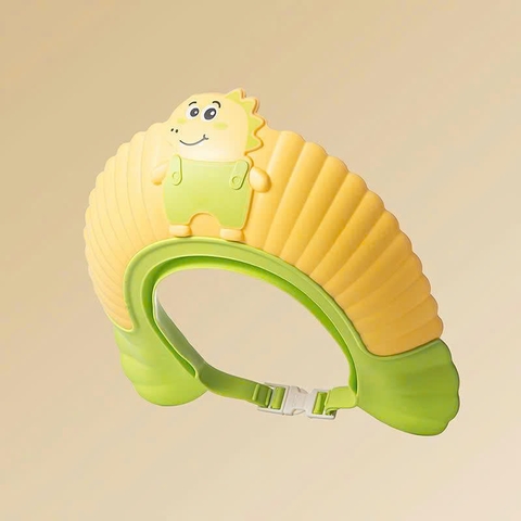 Mũ gội đầu chắn nước họa tiết khủng long Chibi (màu ngẫu nhiên)