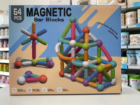 Lắp ghép nam châm Magentic 64 chi tiết (3Y+)