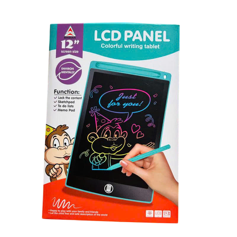 Bảng viết tự xóa đa sắc màu  màn hình LCD 12inch