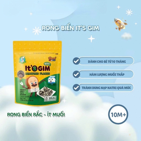 Rong biển rắc It's Gim ít muối túi 25g (10M+)