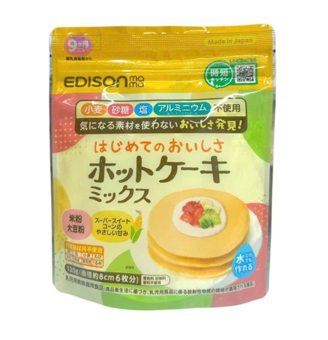 Bột làm bánh Pancake Edison Mama 120g (9M+)