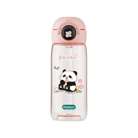 Bình nước trẻ em Panda 480ml Hokori 0080 (Hồng)