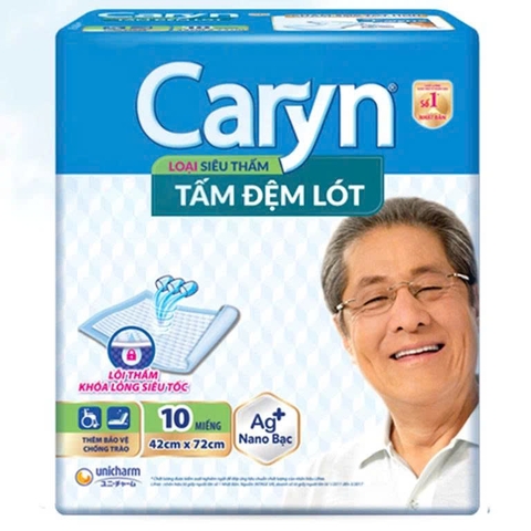 Tấm đệm lót Caryn siêu thấm 10 miếng (giao bì ngẫu nhiên)