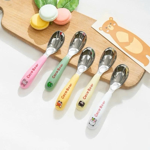 Thìa Inox Coco Bear (Màu sắc ngẫu nhiên)