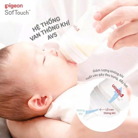 Bình Sữa Pigeon PPSU Softouch Baby-Friendly World 160m - Họa tiết Đại Dương